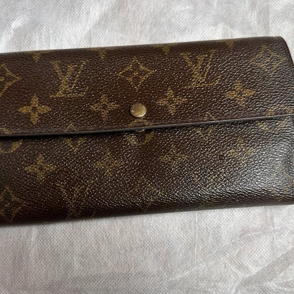 LOUIS VUITTON-TH0052 Full Wallet monogram Canvas - Picture 1 of 10